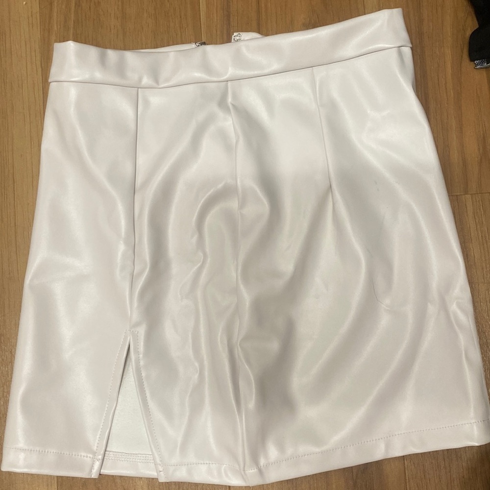 White leather shirt